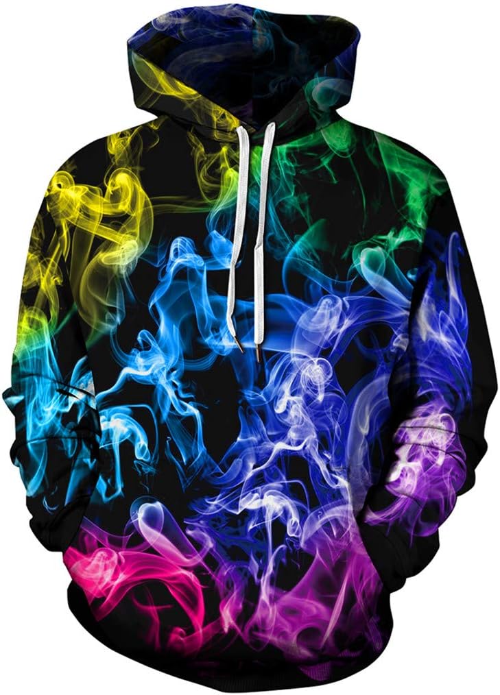 Men's Digital Print Sweatshirts Hooded Top Galaxy Pattern Hoodie