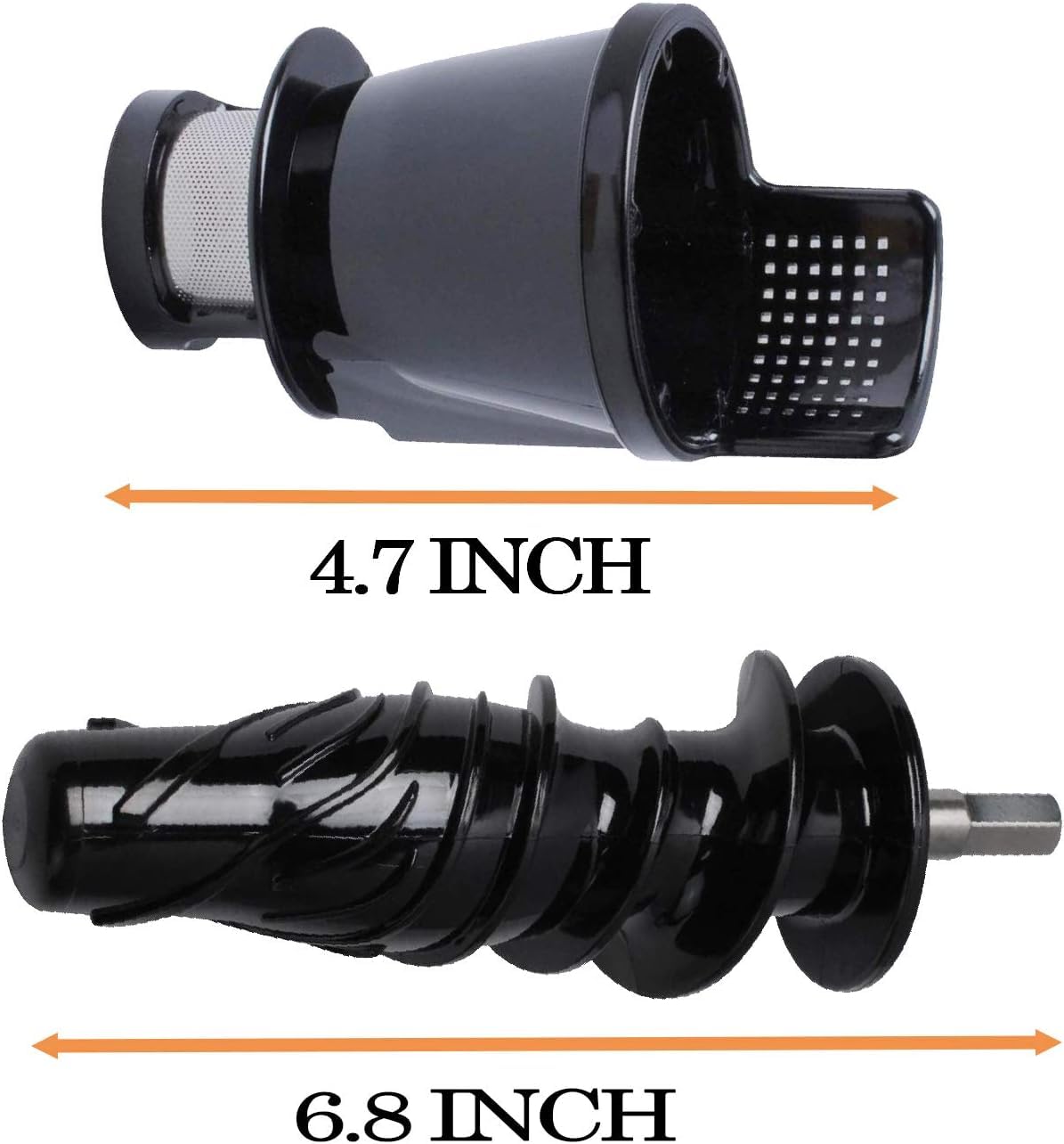 8006 Juicer Replacement Parts Compatible with Omegae 8006 8005 8004 8003 NC900 NC800 Slow Masticating Juicer Contains 1 Juicing Screen 1 Auger