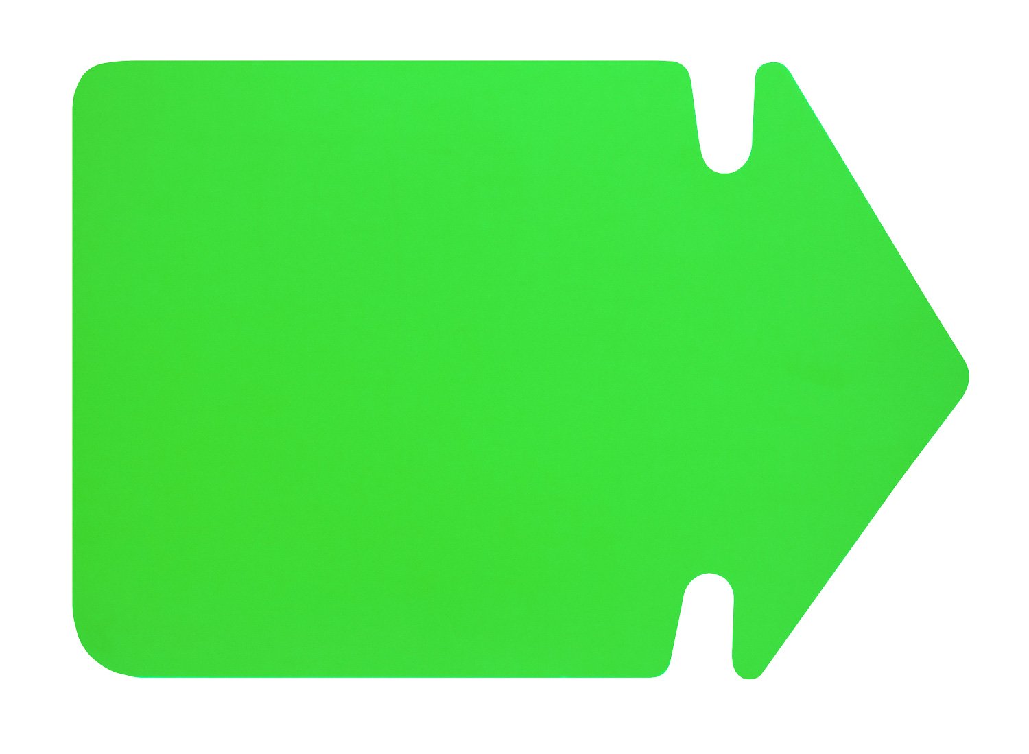 folia 669 941 Advertising Symbol Arrow Approx. 35 cm Pack of 20 Light Green Double-Sided Cardboard