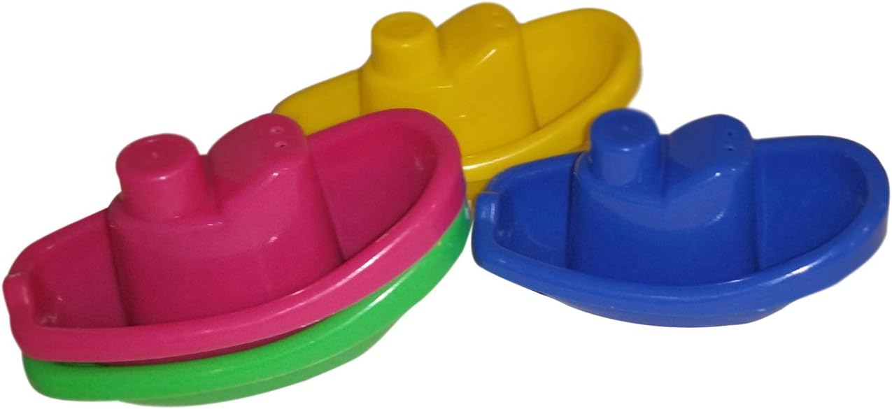 SmartLane Baby Bath Toy Boat Set, 4 Piece