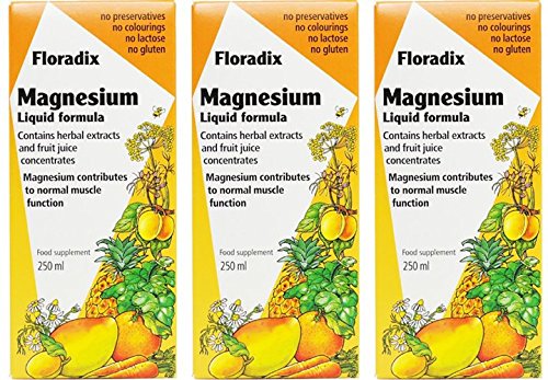 (3 PACK) - Floradix - Magnesium Liquid Mineral Suppl | 250ml | 3 PACK BUNDLE