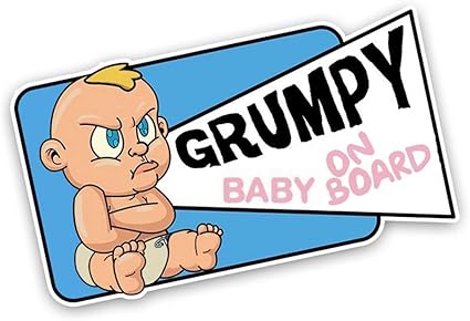 15 10 Cm Bebe Grincheux A Bord Dessin Anime Colore Graphique Autocollant De Voiture Decoration Amazon Fr Bricolage