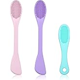3PCS Facial Cleansing Brush, 2 in 1 Silicone Face Scrubber, Silicone Face Mask Applicator, Mask Applicator Tool for Facial Mud, Clay, Body Lotion, DIY Masks