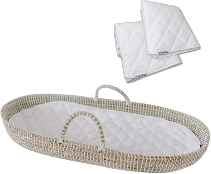 rattan baby changing basket