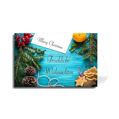 Greeting Merry Christmas In German