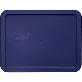Pyrex 7211-PC (6-Cup) Blue Food Storage Replacement Lid - Made in USA | BPA-Free Plastic | Snug Fit | Meal Prep | Dishwasher Safe | Dishwasher Safe | Easy Clean | Non-Porous Surface