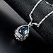 Yonteia Jewelry Set Blue Waterdrop Pendant Necklace and Earrings Gifts For Women