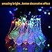 Syhonic 30 LED Solar String Light Waterproof 20ft Outdoor Water Drop Fairy Decor for Christmas, Halloween, Patio, Garden