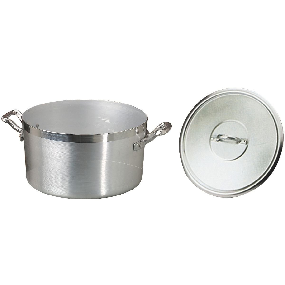 Pentole Agnelli Family Cooking Aluminium Saucepot with 2 Handles, 4.75 Litre