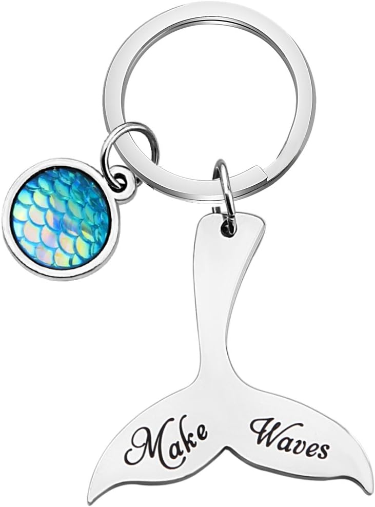 TGBJEMake Waves Keychain Inspirational Gift for Her
