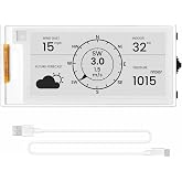 IoTeikXgo 2.13 Inch E-Ink Display with ESP32-S3 Development Board | Black/White E-Paper Display with 122x250 Resolution, Driven by SPI Interface, Ultra-Low Power (Without Acrylic Case)