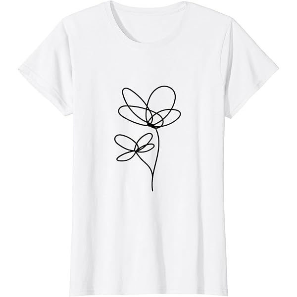 Amazon.com: Flower White Tshirt Tee Shirts Womens Graphic