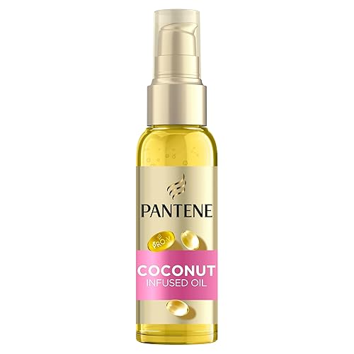 Pantene Pro-V Coconut Infused Hair Oil, 100ml, For Dry, Damaged Hair, Leave-In Conditioner for Curly Hair
