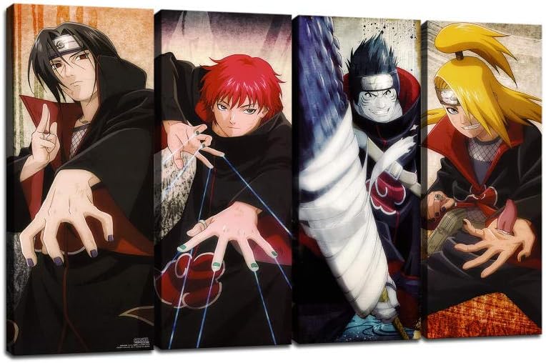 Amazon.com: heshunxing Akatsuki Itachi Kisame Sasori Deidara 4p Naruto