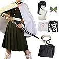 Tkieio Kochou Cosplay Costume Kochou Outfit Cosplay Kimono Outfit Uniform Costume Full Set with Wig