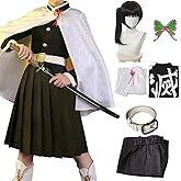 Tkieio Kochou Cosplay Costume Kochou Outfit Cosplay Kimono Outfit Uniform Costume Full Set with Wig