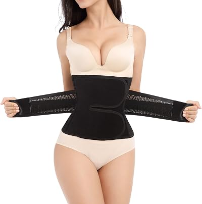 Trendyline Postpartum Girdle Corset Belly Band Black 4 Sizes