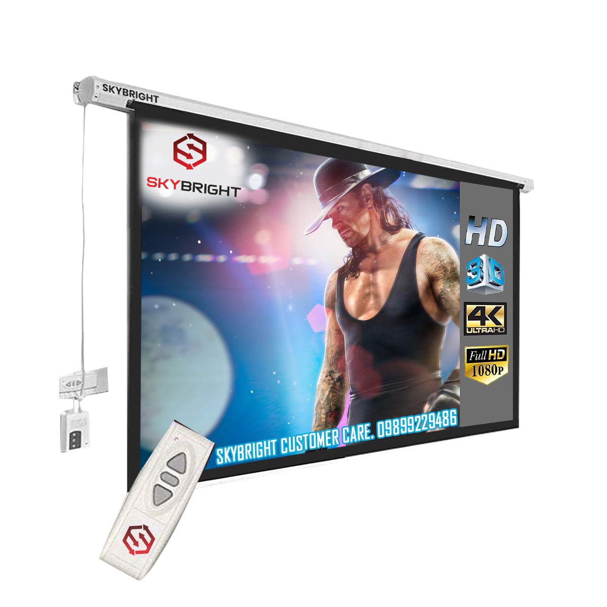 Skybright Premium Motorised Projection Screen 6 Width X Amazon.in
