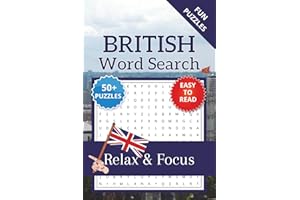 British Word Search Puzzle Book: Word Searches with Easy to Read Print about British, Great Britain, England and More | 6x9 i