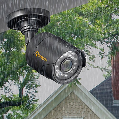 Anlapus 8CH 720P Surveillance Security DVR Recorder and (8) 1.0MP 720P(1280TVL) Outdoor Indoor Weatherproof Bullet CCTV Cameras with and Motion Detection and Night Vision(NO HDD)
