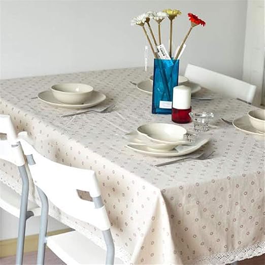 ZXCSD Mantel de Mesa de Lino de algodón para la Nevera, a, 90 x 90 ...