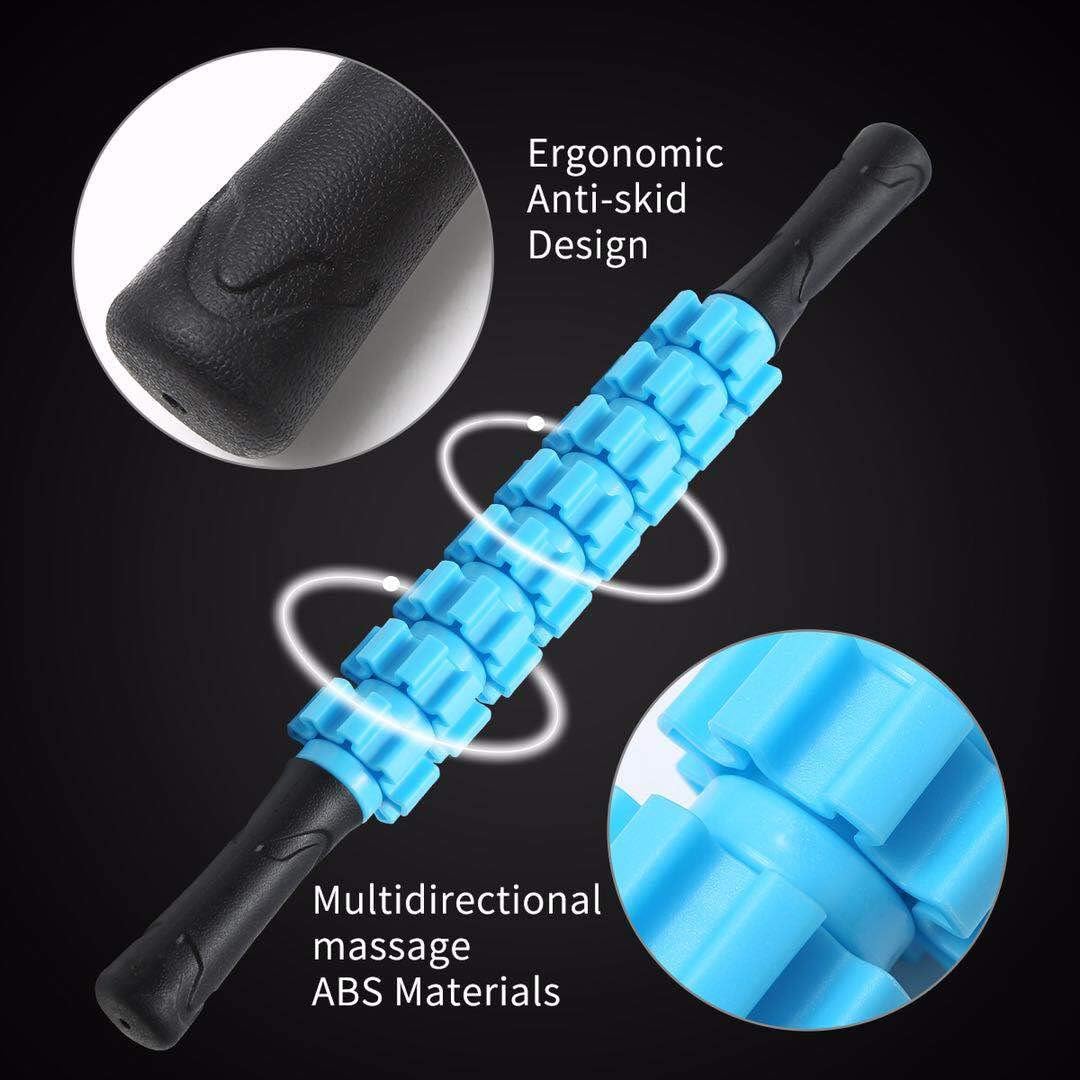 Muscle Roller Stick for Athletes, Massage Roller Stick for Exercise Runners and Dancers, Therapy Manual Massager Stick Tool for Relief Muscle Soreness, Triggle Points, Help Calf, Leg and Back Recovery: Health & Personal Care