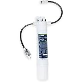 EcoPure EPWUFF Under Sink Inline Water Filter System, Direct Connect to Kitchen Faucet NSF/ANSI 42 Certified Easy DIY Install
