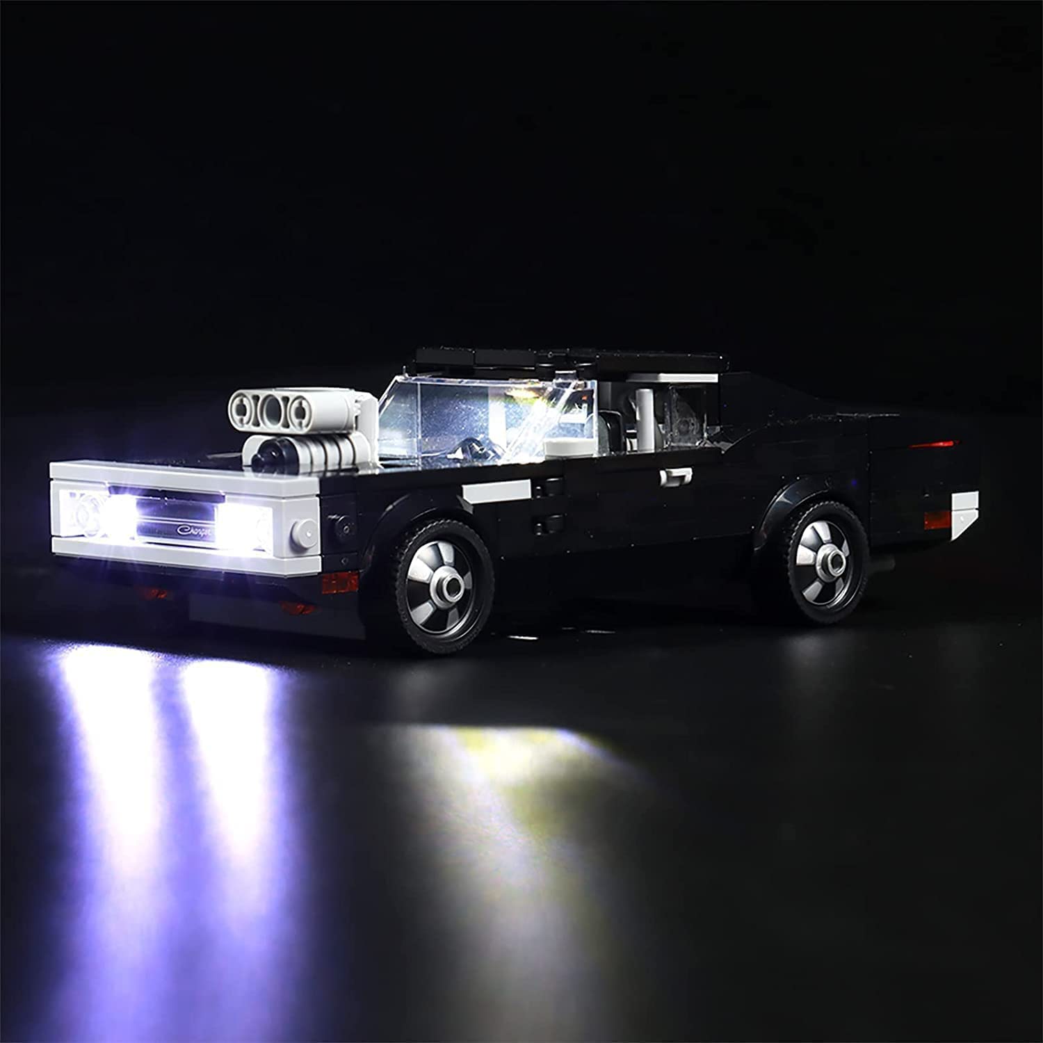 LED Light Set for Lego Speed Champions Fast & Furious 1970 Dodge Charger R/T, Decorative Light Set for Lego 76912 Dodge Charger R/T - Brick Not Included