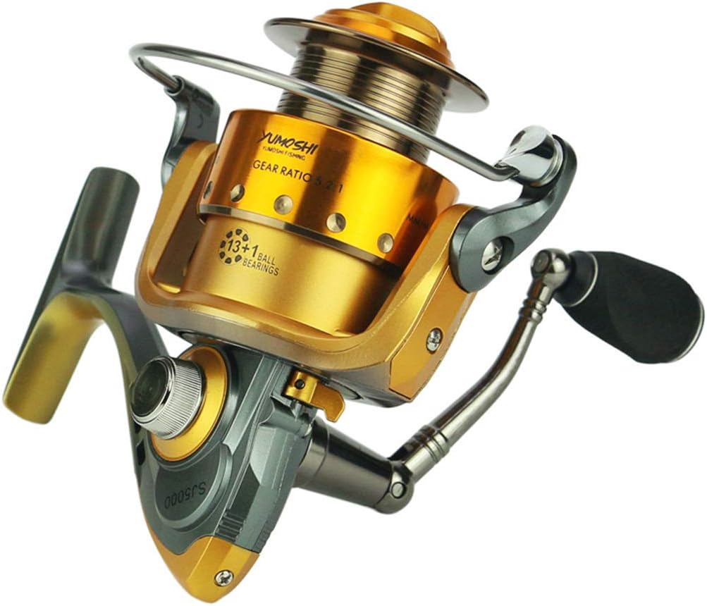 Kastking baitcasting reels Spinning Fishing Reel 13+1 Bearings Left Right Interchangeable Handle for Saltwater Freshwater Fishing Gear Ratio 5.2:1 with Double Drag Brake System Wheel Asian Wheel Rocke