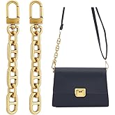 UNICRAFTALE 2Pcs 4.33" Bag Extender Chain Metal Purse Strap Extenders for Shoulder Bag Antique Golden Bag Chain Strap Extender Replacement Accessory for Purse Clutch Handbag Supplies