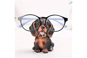 Dog Eyeglass Stand - Animal Glasses Holder Stand | Cute Resin Glasses Holder For Eyeglasses | Puppy-Shaped Decorative Staand 