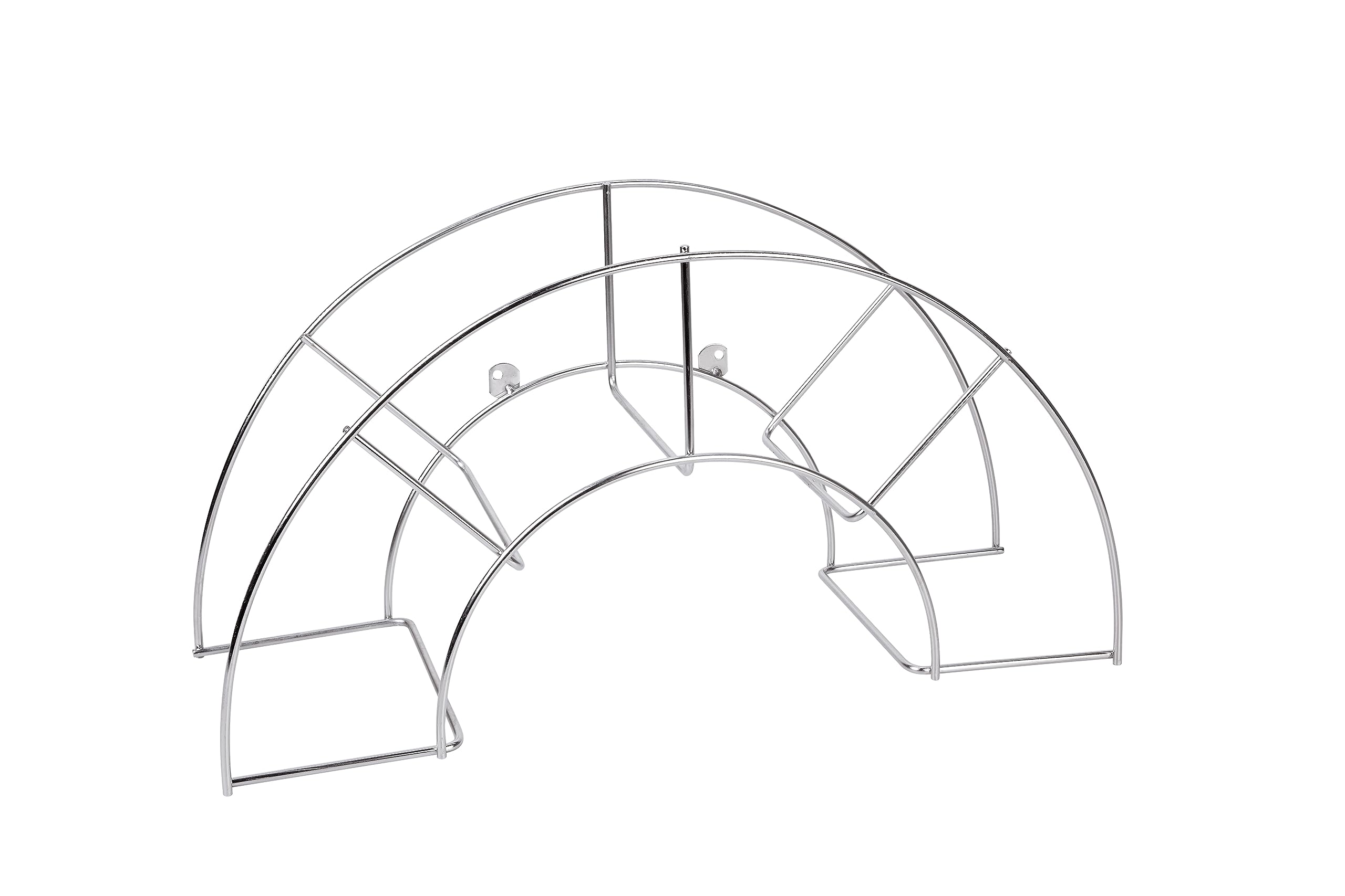 SAUVIC 03304 18/8 Super Large Stainless Steel Wall Hose Stand - Silver