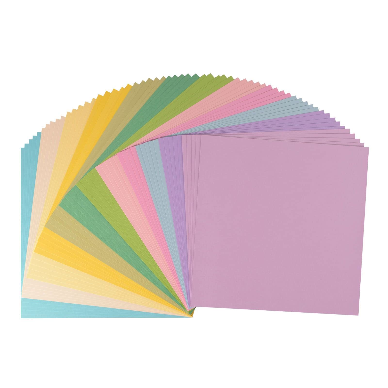 Florence Cardstock Smooth Multicoloured - Coloured Card Making Supplies 12 x 12 inch - Spring - 16 x 5 Sheets - Coloured Paper for Scrapbooking, Card Making and Other Paper Crafts - 216 GSM