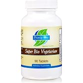 Priority One Vitamins Super Bio Vegetarian 90 Tablets - Immune System Support*- Clinical Strength - Benefits of Shiitake &amp; Maitake Mushrooms.