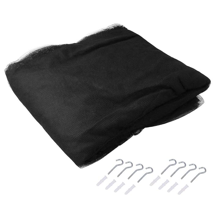 Buy KOBSAINF 4 Corner Post Bed Canopy Black Mosquito Net Screen Netting Canopy Curtains for Full