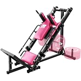 RitFit Leg Press Hack Squat Machine with Linear Bearing, 1200LB Capacity | Alloy Steel Frame with 5+3 Adjustable Angles, Diamond Footplate, Weight Storage and 1200LB Capacity for Home Gym