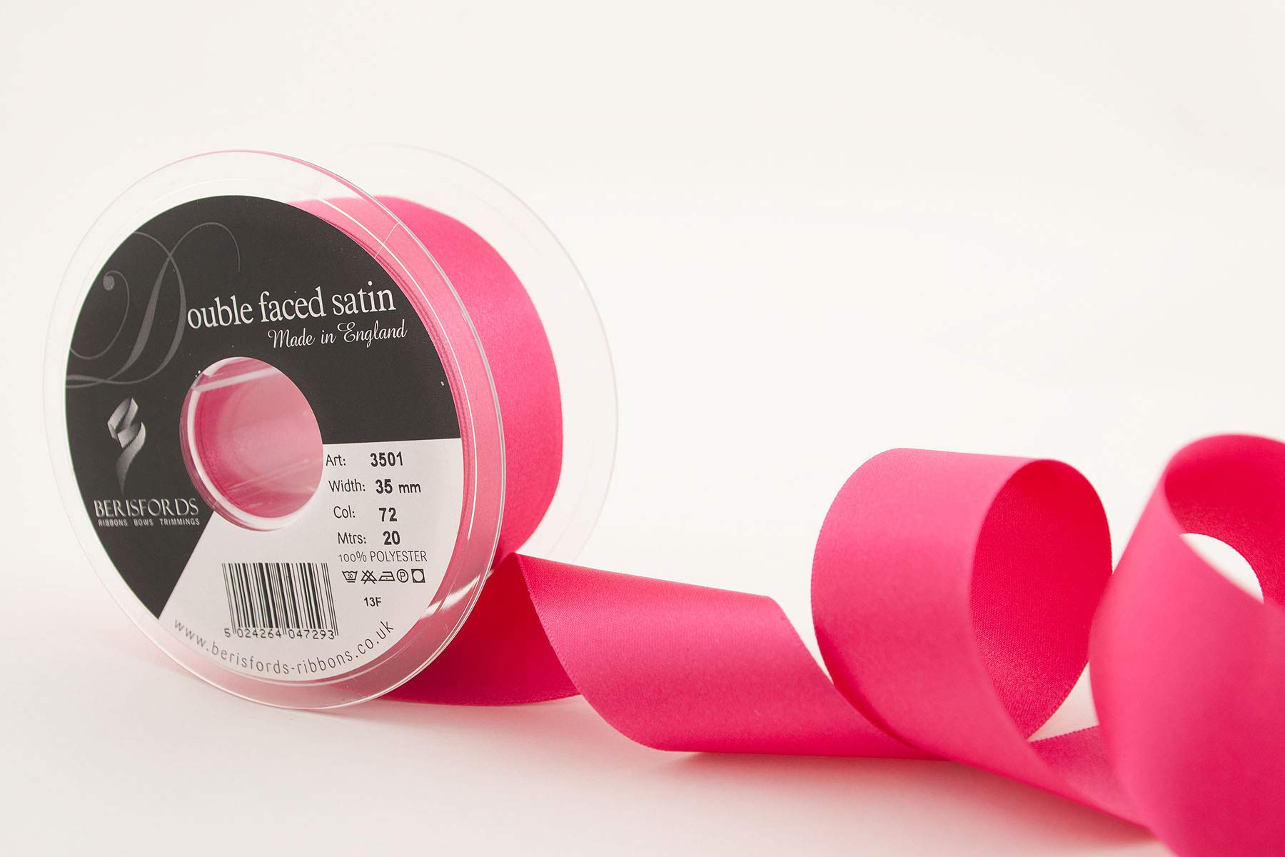 Berisfords Ribbon, Shocking Pink, 35 mm โ image 1
