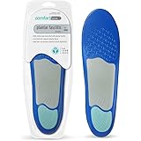 Comfort Zone Plantar Fasciitis Orthotic Insoles for Men, Relieves Pain Associated with Plantar Fasciitis, Sizes 8-13, 1 Pair
