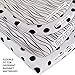 Bassinet Sheet Set 2 Pack 100% Jersey Cotton Black and White Abstract Stripes and Dots by Ely's & Co