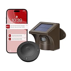 eMACROS Pro 3 Solar Driveway Alarm with App, 1/2
