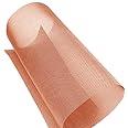 99.9% Pure Copper Mesh Screen, 40 Mesh, Size 12" x 40