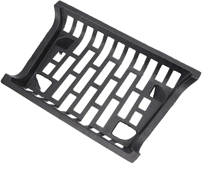 Estante de leña de hierro fundido soporte para leña rejilla de carbón