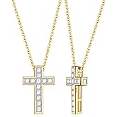 CYW Moissanite Cute Small Pendant Necklace for Women Teen Girls, Authentic Solid 925 Sterling Silver, 16"/18"/20" Chain Adjustable, Birthday Valentines Christmas Ideal Gift