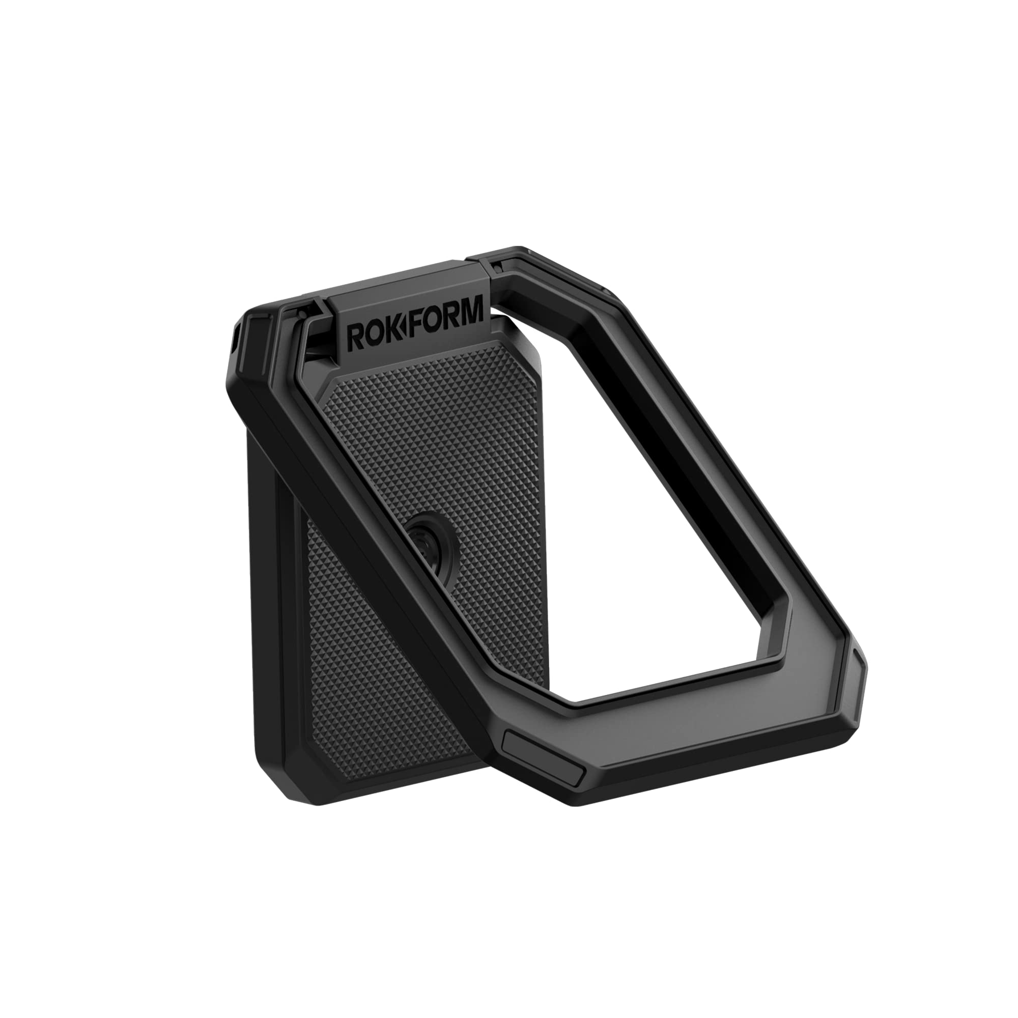 Rokform - iPad Kickstand Grip, Adjustable for Portrait and Landscape Mode, Folds Flat, Doubles as Handle, Compatible with The Rugged iPad Case (Black)