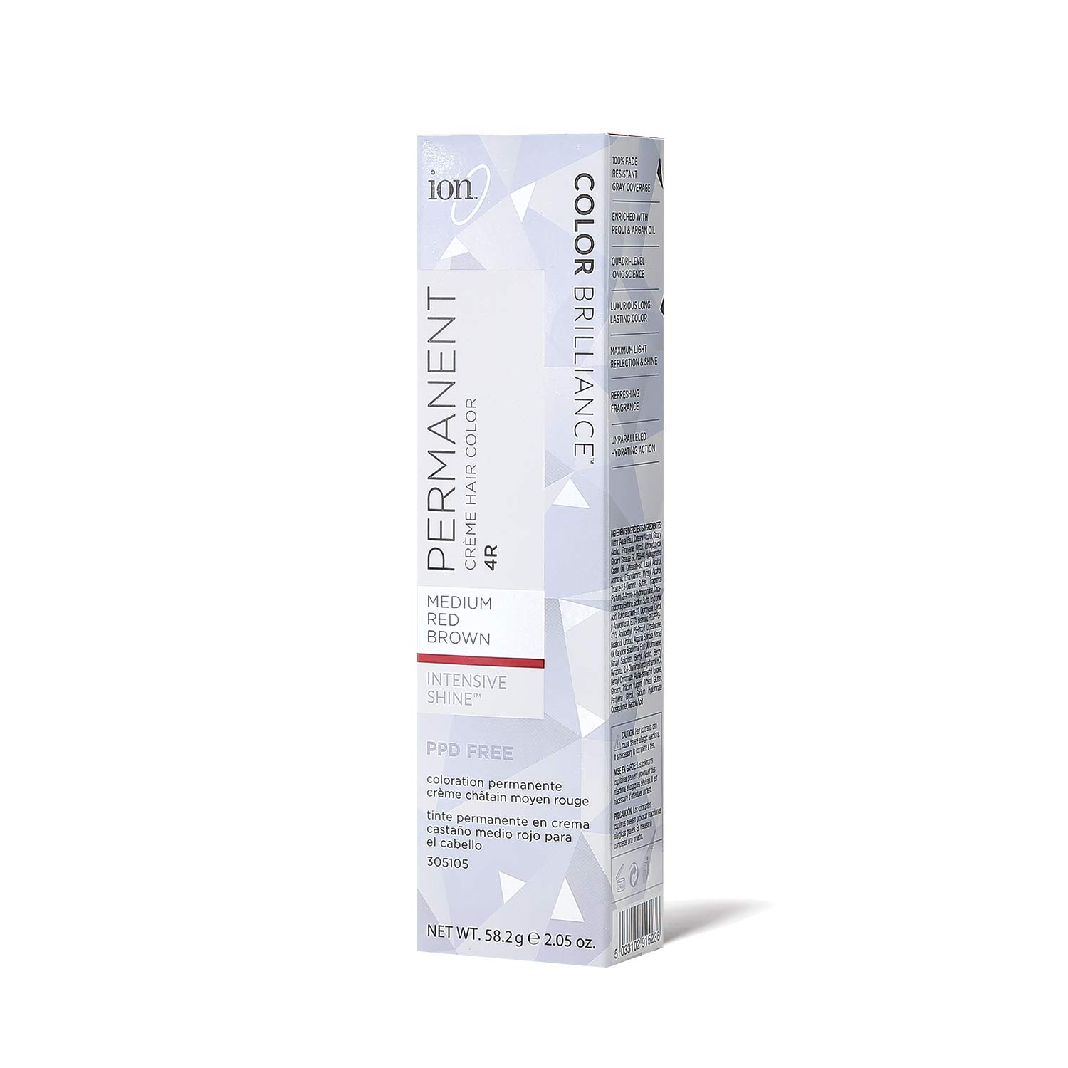 Amazon Com Ion 4r Medium Red Brown Permanent Creme Hair Color 4r