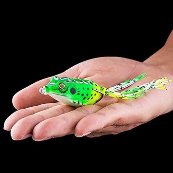 Amazon Tichan バイオニック サンダー カエル 卵 カエル 炭素鋼ダ ブルフックのセット フィッシング ジャンプルアートップ ウォータールアー 60mm ダブル 強フックジャン プアクション 釣り用品 多色可選 グリーン Tichan 釣り