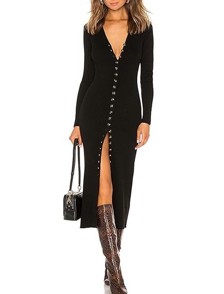 black sweater dress amazon