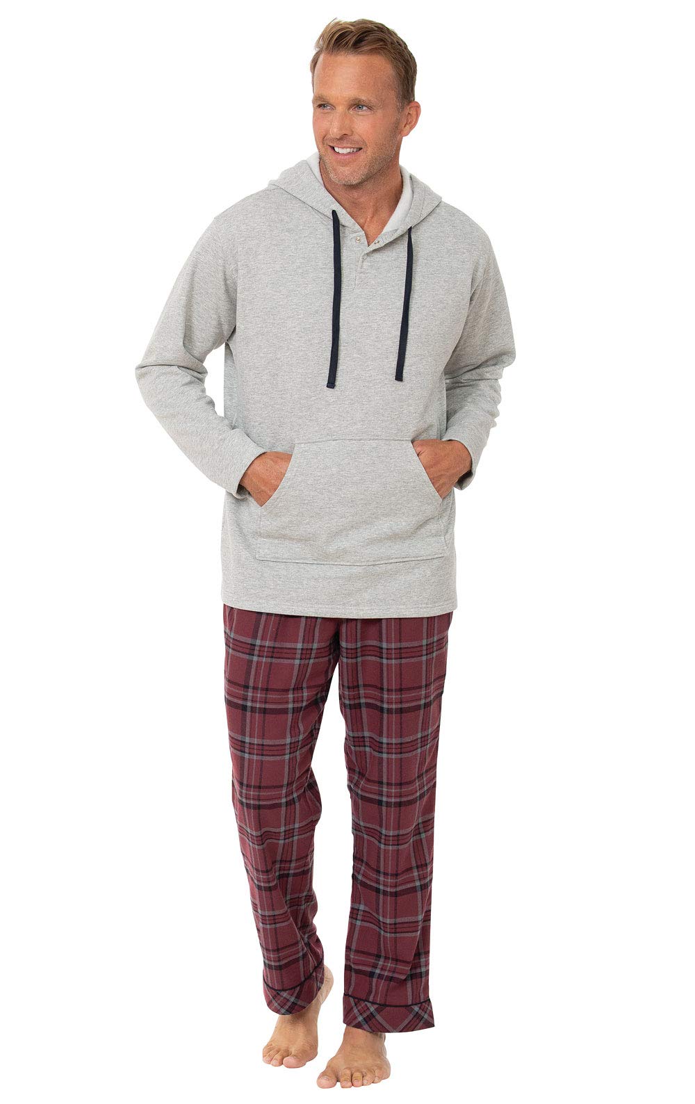PajamaGram Mens Pajamas for Men Mens Flannel Pajamas Sets, Multicolored