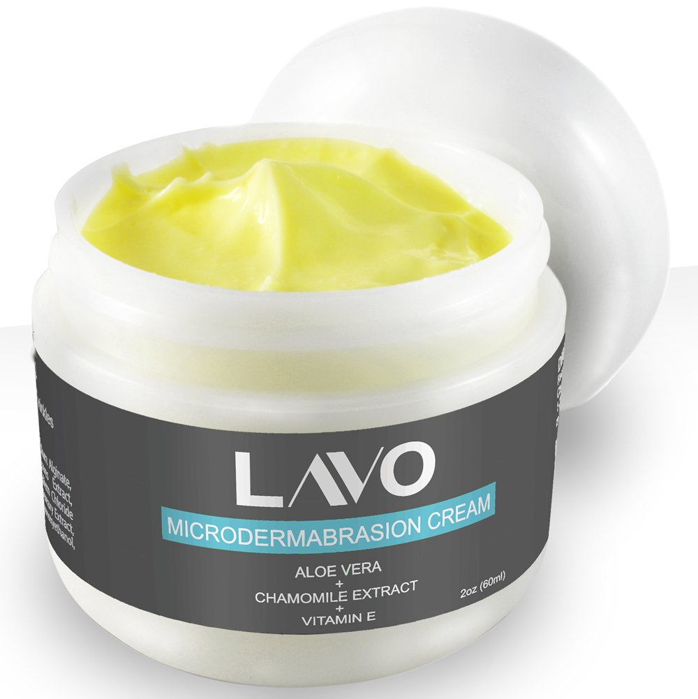 LAVO Microdermabrasion Cream Exfoliating Face Scrub, Blackhead