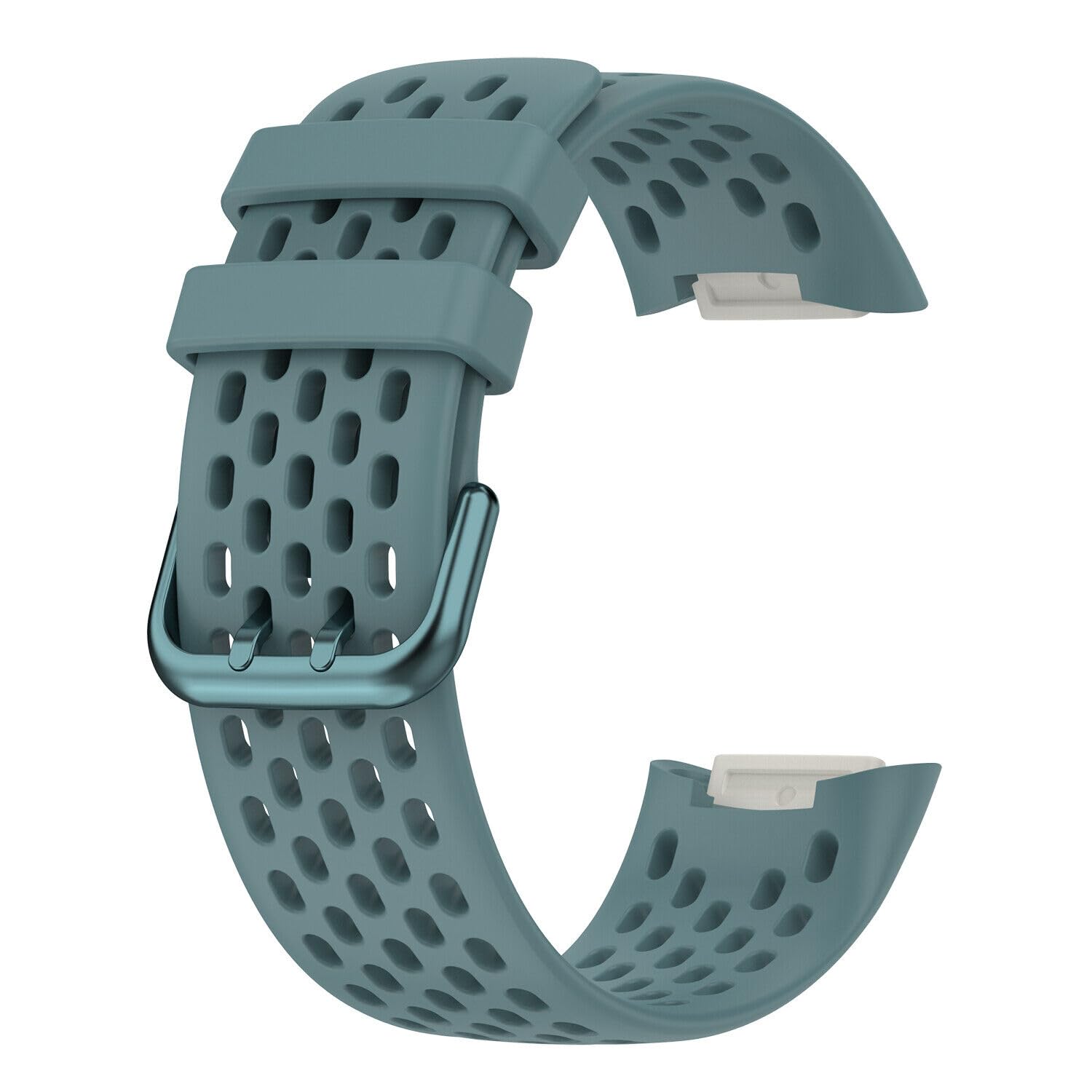 Panda Bobo Compatible with Fitbit Charge 5 Charge 6 strap Replacement Band Mesh Wristband Women Men Small large (Slate)